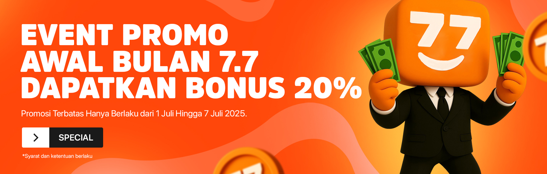 BONUS SPESIAL AWAL BULAN