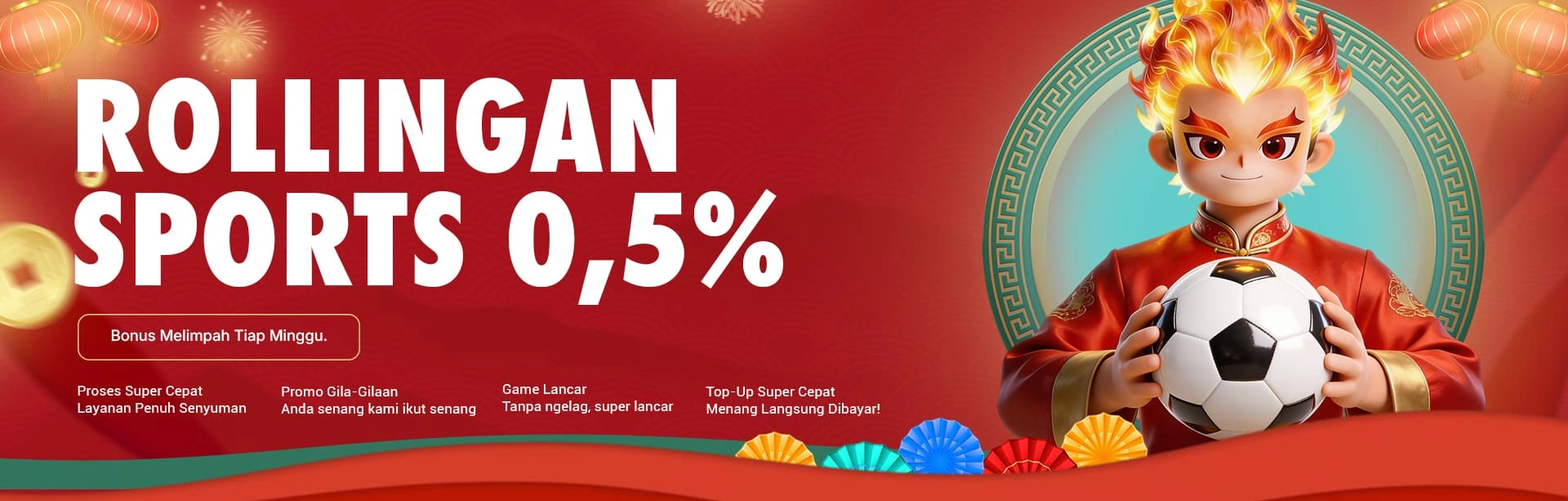 BONUS ROLLINGAN SPORTSBOOK 0.5%