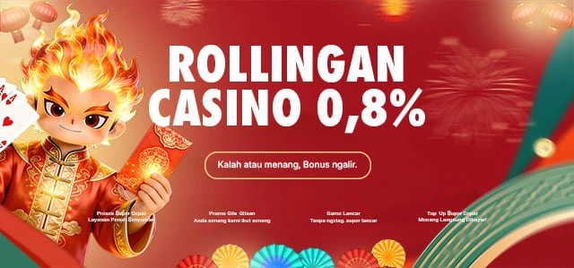 BONUS ROLLINGAN CASINO 0.8%