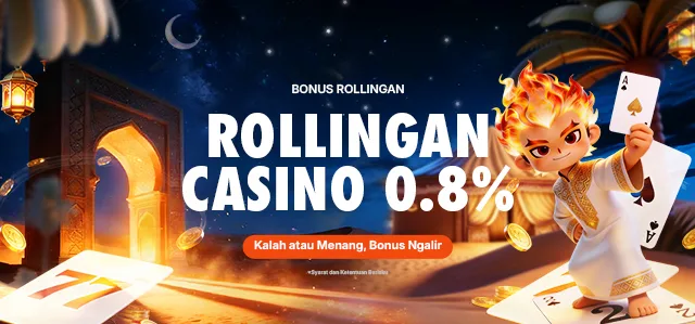 BONUS ROLLINGAN CASINO 0.8%