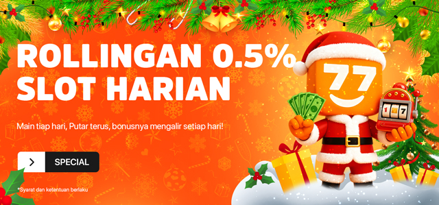 BONUS ROLLINGAN SLOT HARIAN 0.5%