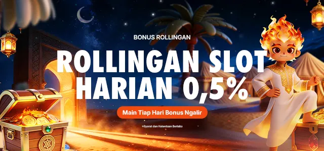 BONUS ROLLINGAN SLOT HARIAN 0.5%
