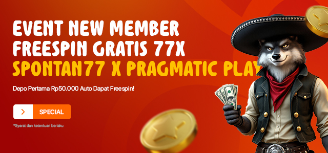 BONUS NEW MEMBER GRATIS FREESPIN 77X