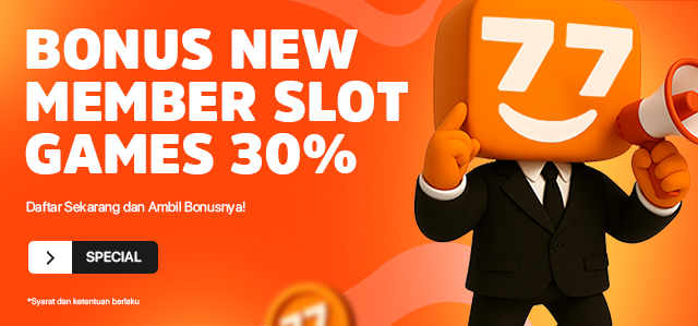 BONUS NEW MEMBER 30% SLOT GAMES