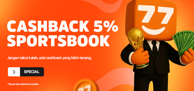 BONUS CASHBACK SPORTSBOOK 5%