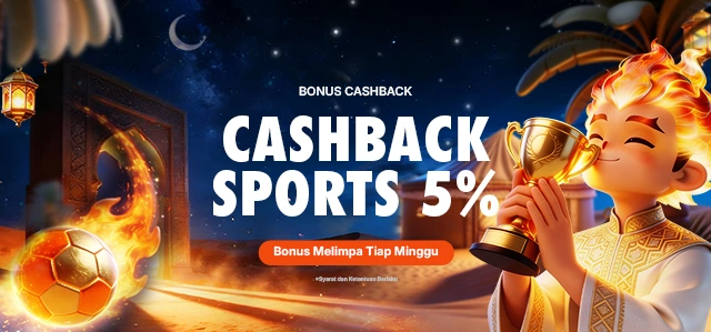 BONUS CASHBACK SPORTSBOOK 5%