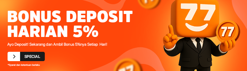 BONUS DEPOSIT HARIAN 5%